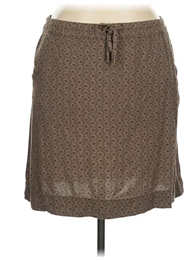 Pre-owned Eddie Bauer Casual Skirt In Brown