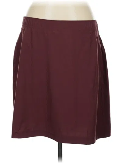 Pre-owned Eddie Bauer Casual Skirt In Burgundy