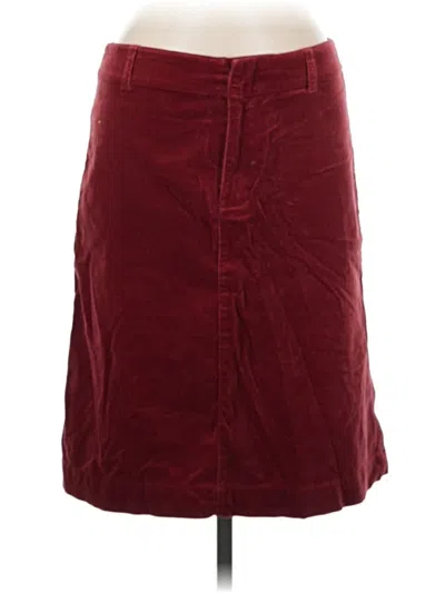 Pre-owned Eddie Bauer Casual Skirt In Burgundy