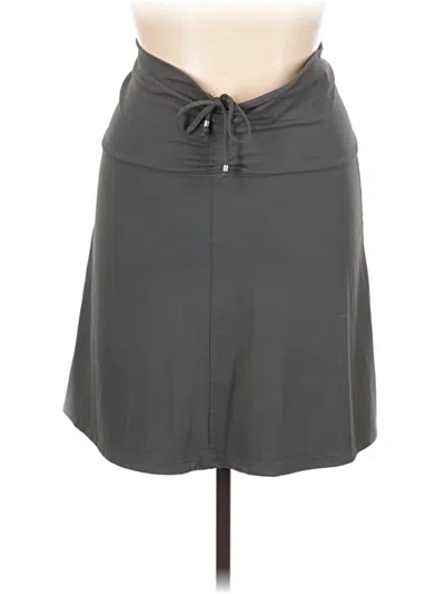 Pre-owned Eddie Bauer Casual Skirt In Gray