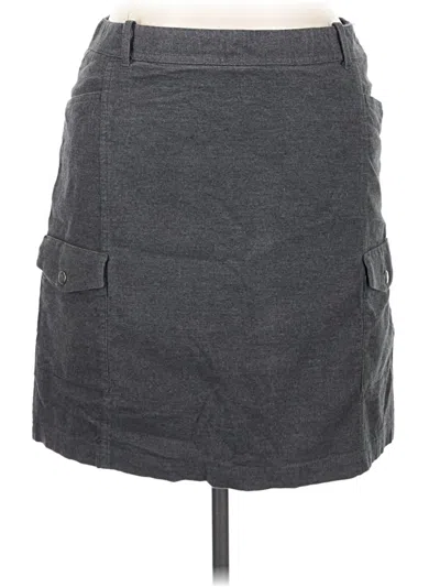 Pre-owned Eddie Bauer Casual Skirt In Gray