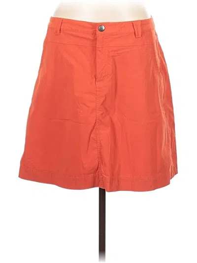 Pre-owned Eddie Bauer Casual Skirt In Orange