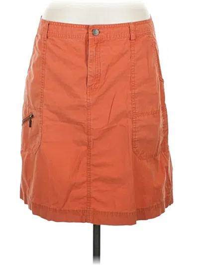 Pre-owned Eddie Bauer Casual Skirt In Orange