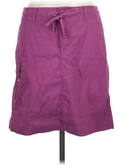 Pre-owned Eddie Bauer Casual Skirt In Purple
