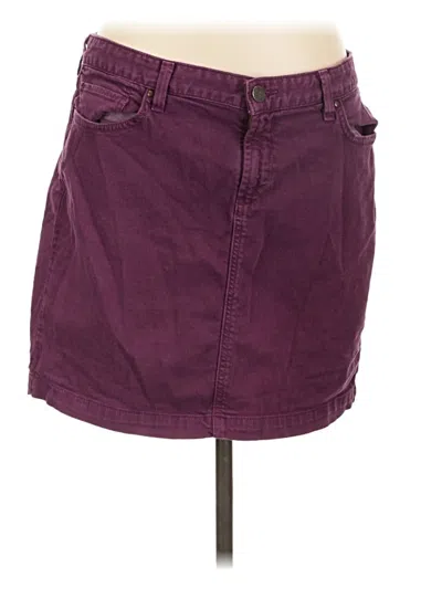 Pre-owned Eddie Bauer Casual Skirt In Purple