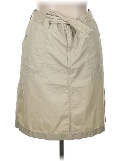 Pre-owned Eddie Bauer Casual Skirt In Tan