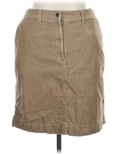 Pre-owned Eddie Bauer Casual Skirt In Tan