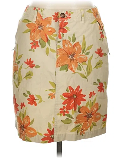 Pre-owned Eddie Bauer Casual Skirt In Tan