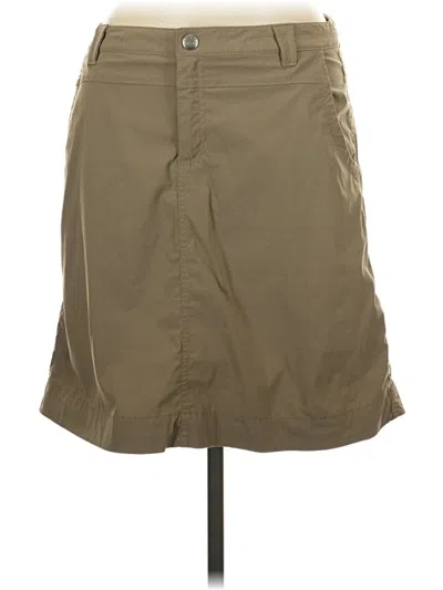 Pre-owned Eddie Bauer Casual Skirt In Tan