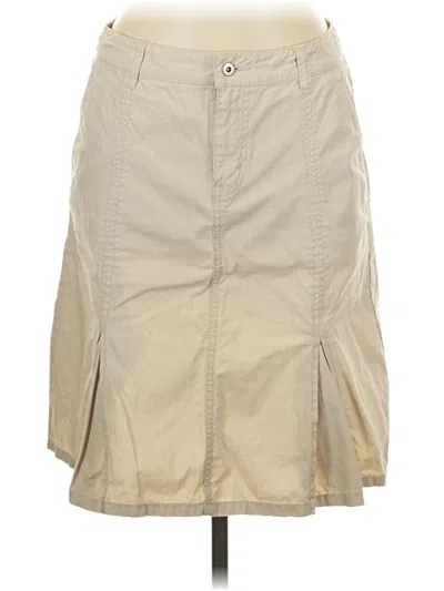 Pre-owned Eddie Bauer Casual Skirt In Tan