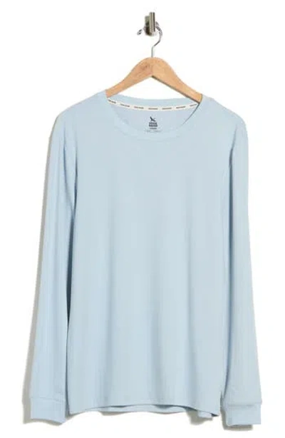 Eddie Bauer Chalet Textured Lounge Top In Blue