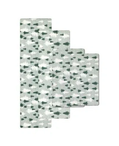 Eddie Bauer Christmas Trees Non Slip Kitchen Mat In Green