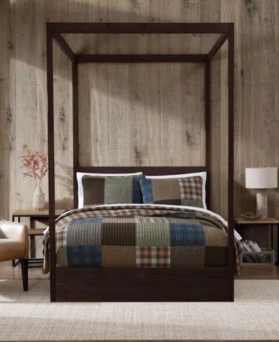 Eddie Bauer Classic Patchwork Cotton Reversible 3-pc. Quilt Set, King