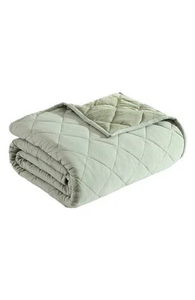 Eddie Bauer Classic Soft Solid Blanket In Green