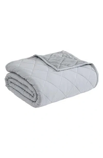 Eddie Bauer Classic Soft Solid Blanket In Grey