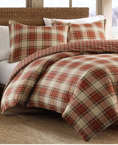 EDDIE BAUER CLOSEOUT! EDDIE BAUER EDGEWOOD PLAID DOWN ALTERNATIVE COMFORTER SET, FULL/QUEEN