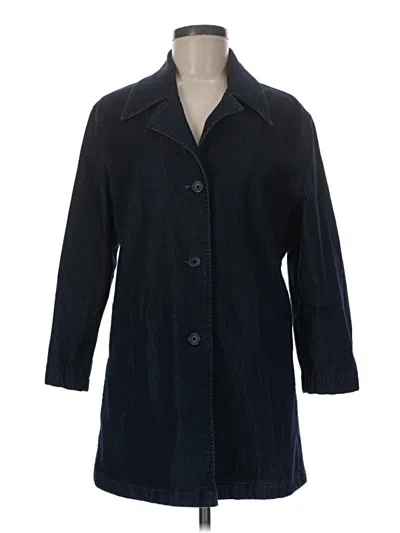 Pre-owned Eddie Bauer Coat In Blue