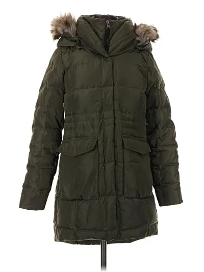 Pre-owned Eddie Bauer Coat In Green