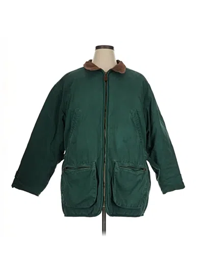 Pre-owned Eddie Bauer Coat In Green