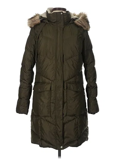 Pre-owned Eddie Bauer Coat In Green