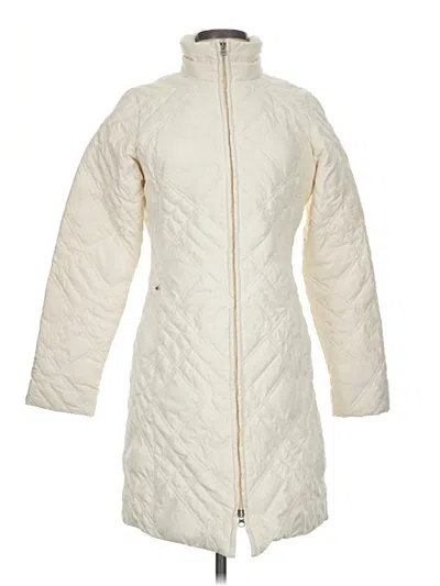 Pre-owned Eddie Bauer Coat In Ivory
