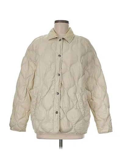 Pre-owned Eddie Bauer Coat In Ivory