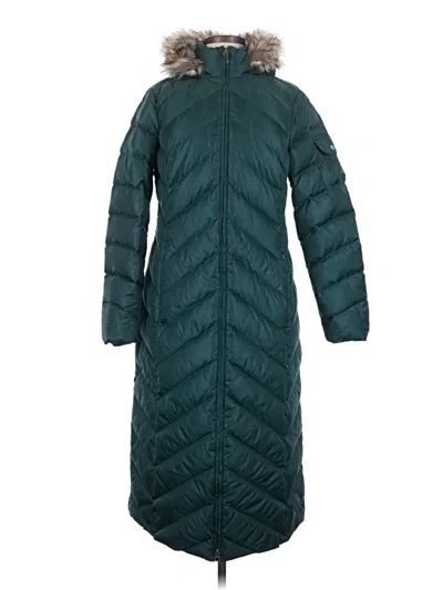 Pre-owned Eddie Bauer Coat In Teal
