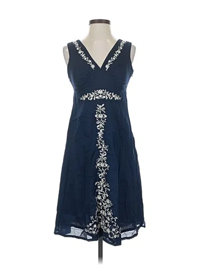 Pre-owned Eddie Bauer Cocktail Dress In Blue
