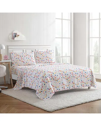 EDDIE BAUER EDDIE BAUER COLORFUL FLORAL ULTRA SOFT SHEET SET