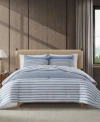 Eddie Bauer Cooper Stripe Cotton Reversible Comforter Sets