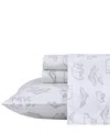Eddie Bauer Printed 100% Cotton Percale 3-pc. Sheet Set, Twin In Smokey Bear Camp