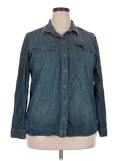 Pre-owned Eddie Bauer Denim Jacket In Blue