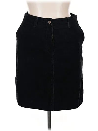 Pre-owned Eddie Bauer Denim Skirt In Black