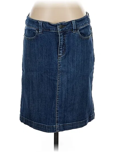 Pre-owned Eddie Bauer Denim Skirt In Blue