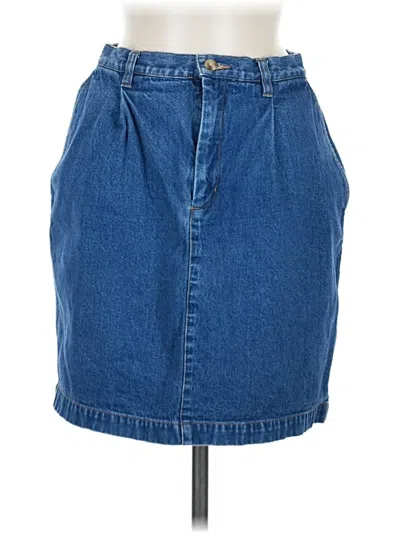 Pre-owned Eddie Bauer Denim Skirt In Blue