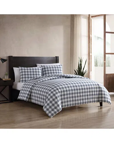 Eddie Bauer Basic Plaid Percale King Duvet Cover Set