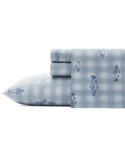 EDDIE BAUER DNU DUPE EDDIE BAUER METHOW PLAID PERCALE SHEET SET
