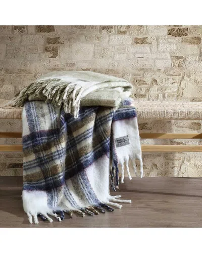 Eddie Bauer Edgewood Plaid Fleece Throw Blanket In Multi