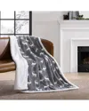 Eddie Bauer Elk Sherpa Plush Throw