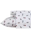 Eddie Bauer Explore Lantern 100% Cotton Percale Sheet Set In White