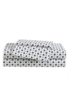 Eddie Bauer Fair Isle Sprinkle Cotton Sheet Set In White/black