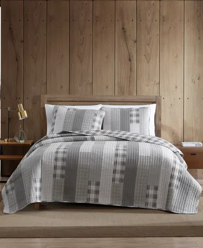 Eddie Bauer Fairview Quilt Set, Twin, 2 Piece In Grey