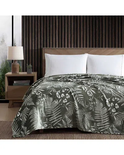 EDDIE BAUER EDDIE BAUER FERN GARDEN ULTRA SOFT PLUSH FLEECE BLANKET