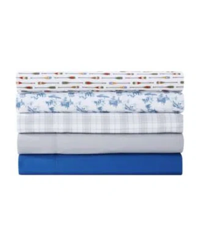 EDDIE BAUER FISH TOWN TOILE TEMPERATURE REGULATING MICROFIBER SHEET SET