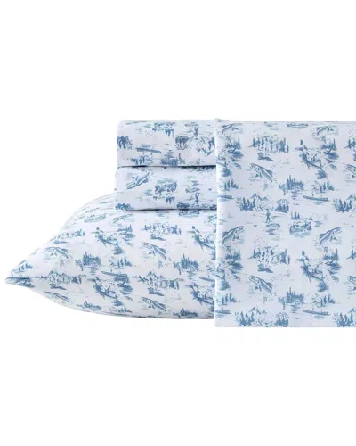 Eddie Bauer Fish Town Toile Temperature Regulating Sheet Set