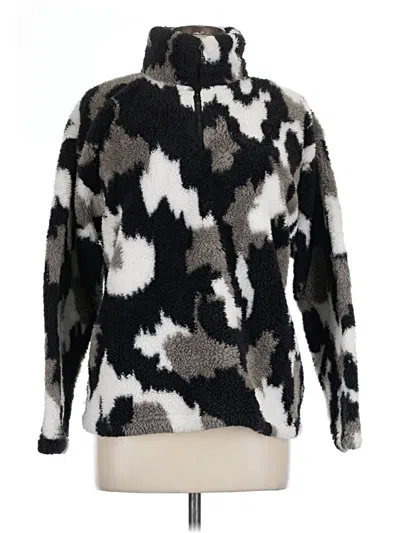 Pre-owned Eddie Bauer Fleece Jacket In Black