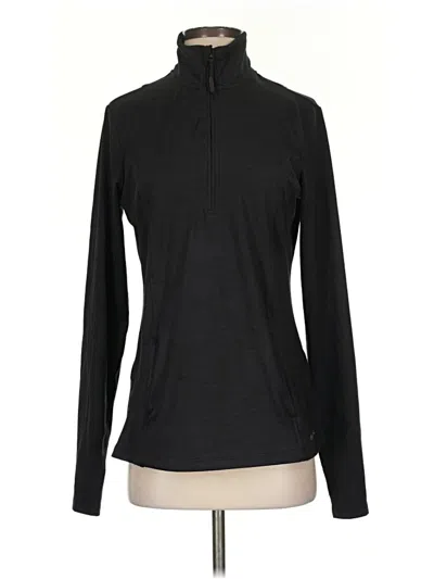 Pre-owned Eddie Bauer Fleece Jacket In Black