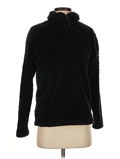 Pre-owned Eddie Bauer Fleece Jacket In Black