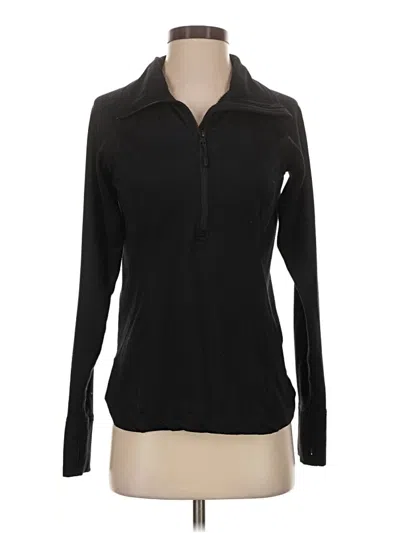 Pre-owned Eddie Bauer Fleece Jacket In Black