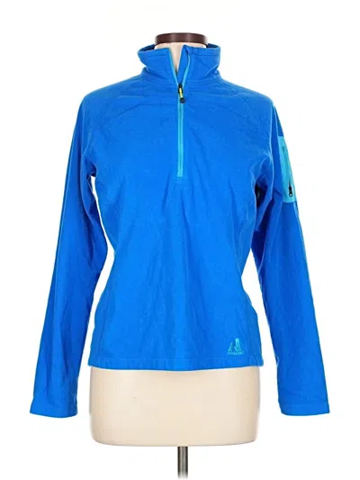 Pre-owned Eddie Bauer Fleece Jacket In Blue